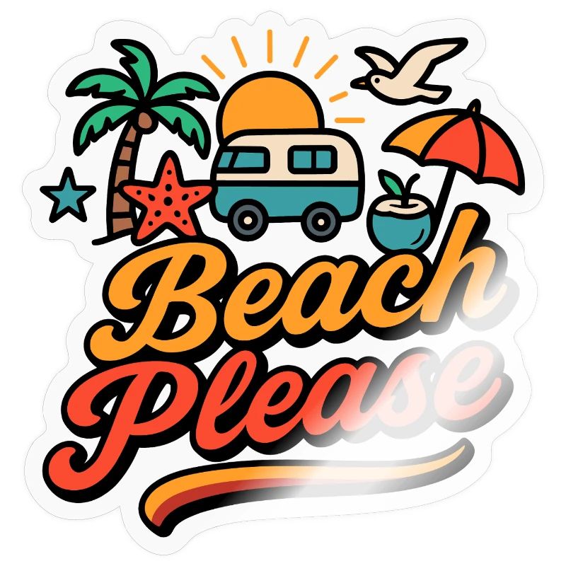 Beach Please - Conception de vanlife d’été