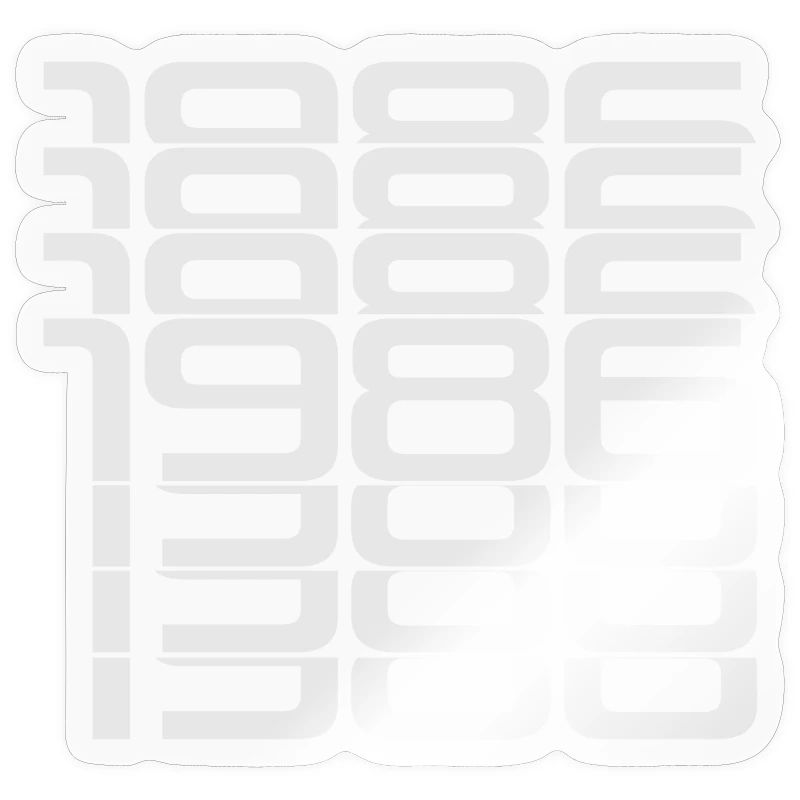 1986 Stack Digits Pattern