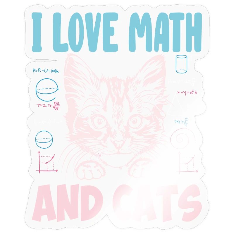 Math Kitty Cat J’adore Math et chats Professeur de mathématiques