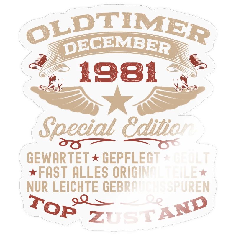 Oldtimer Dezember 1981 41. Geburtstag Geschenk