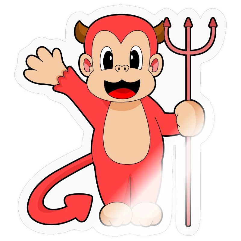 Singe Halloween Devil Trident