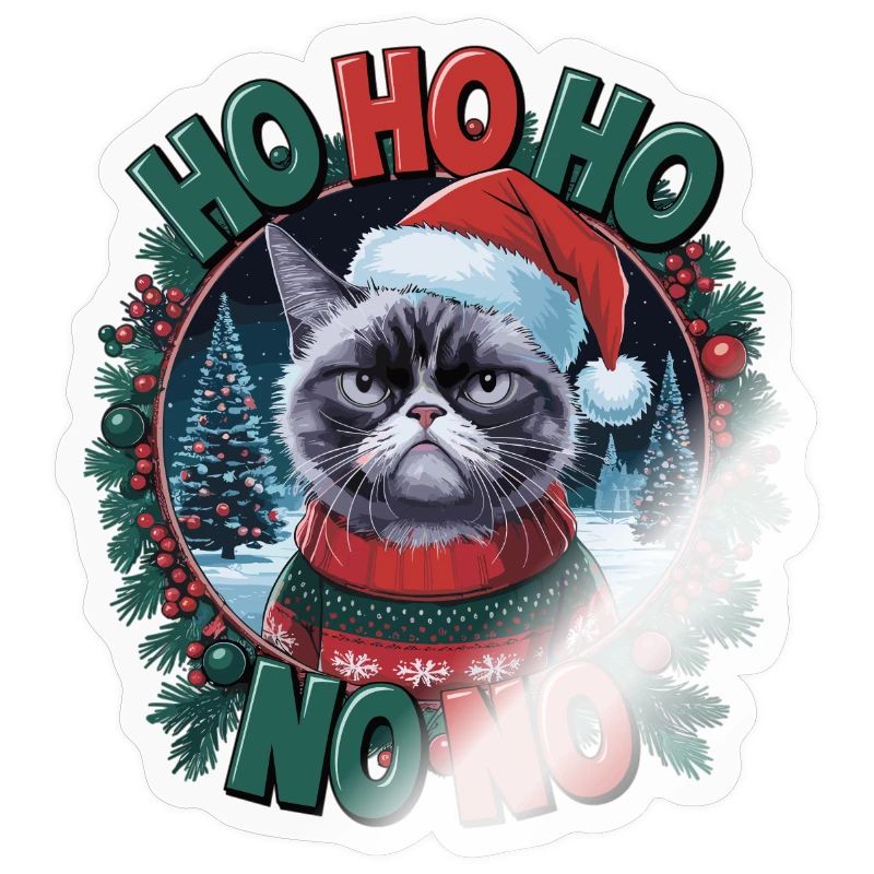 Lustige Katze im Weihnachtspullover – Geschenkidee