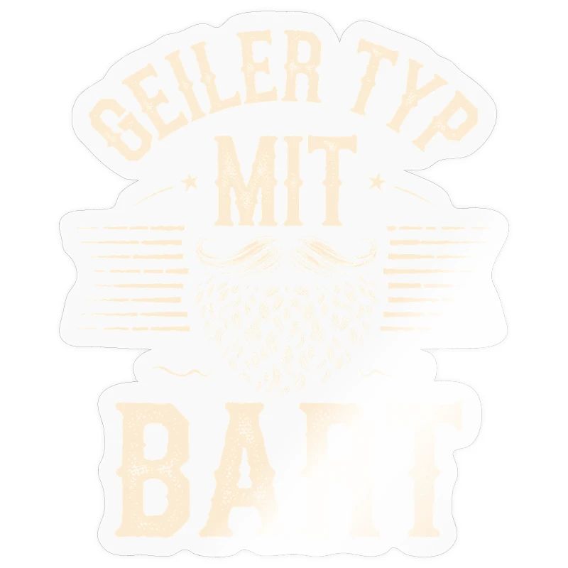 Geiler Typ Mit Bart Bartträger Barbier Vollbart