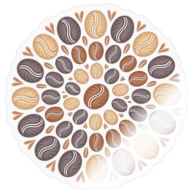 Kaffee Boho Mandala Kaffeebohnen Muster