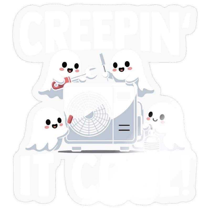 Technicien climatiseur Spooky Ghost CVAC