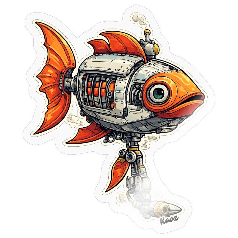 Steampunk Fish Robot Robot Fish