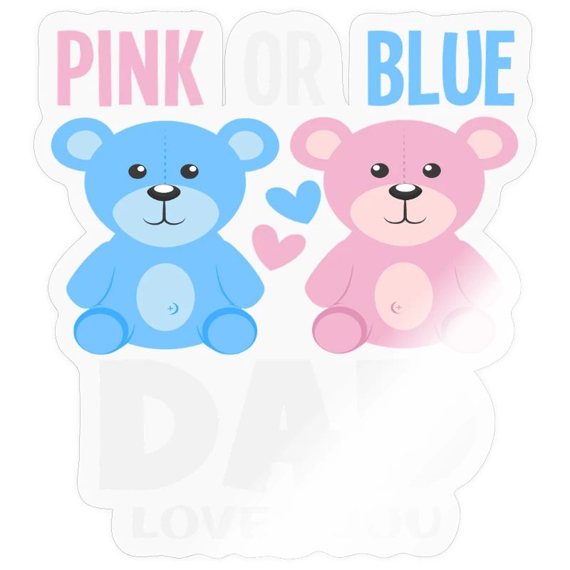 Pink Oder Blau Papa Liebt Dich