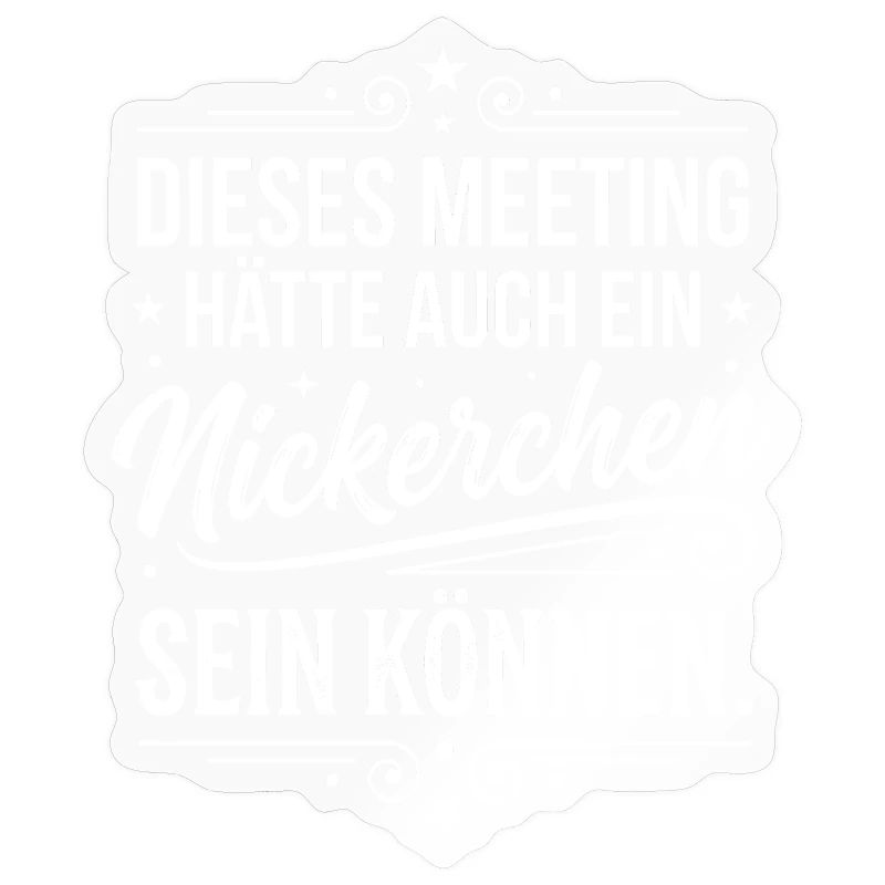 Meeting hätte ein Nickerchen sein können