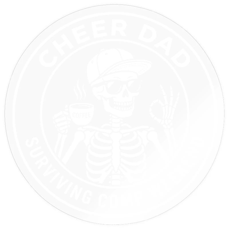 Cheer Dad Surviving Comp Weekend Skeleton Coffee