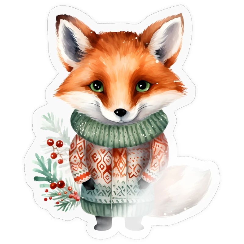 Winterfuchs im Pullover