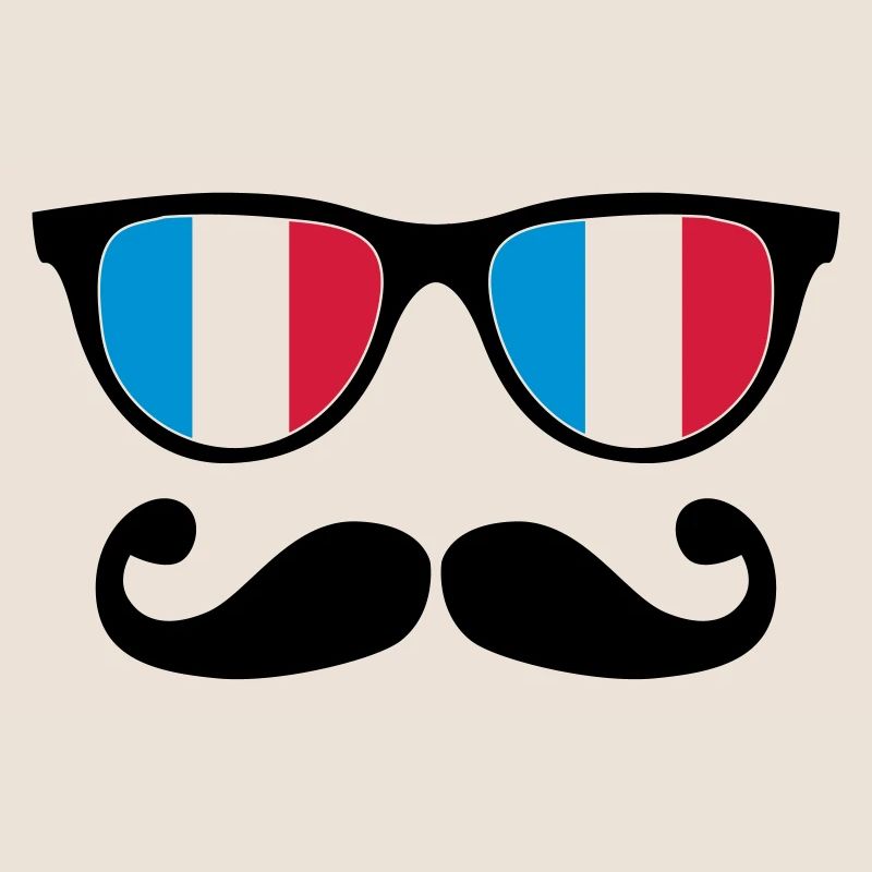 french mustache glasses nerd - like a sir
