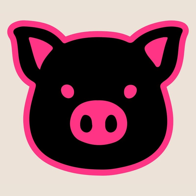 Schwein Kopf Sau