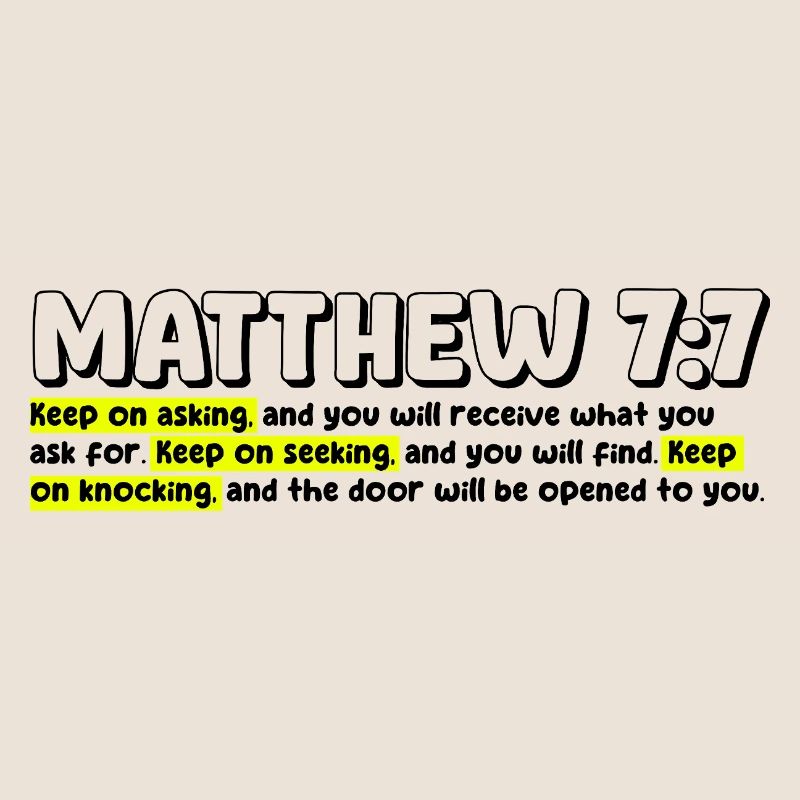 Matthäus 7:7 | Bibelzitat