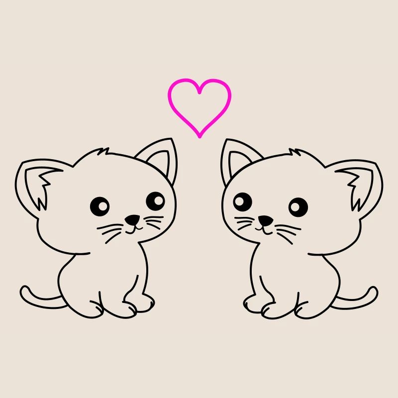 Les chats mignons adorent