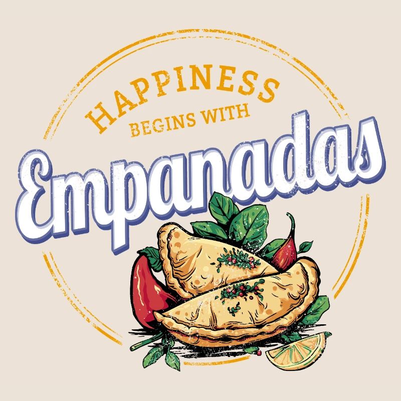 Empanada Snack Vintage Espagne Rétro Dumplings
