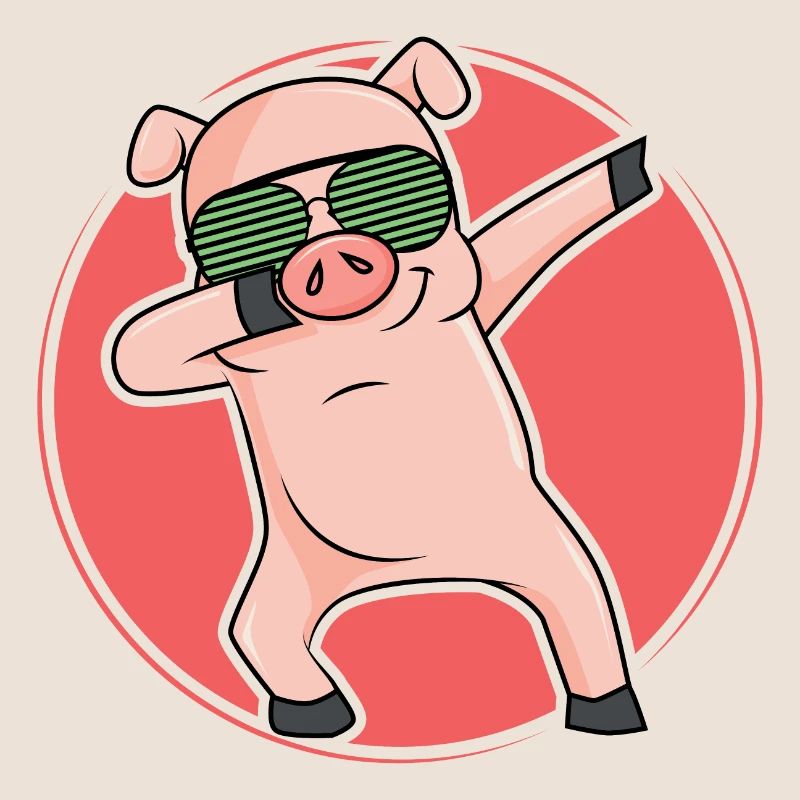 Dabbing Pic cochon dab cool dance move