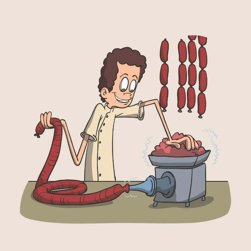 Metzger Messer Fleisch Wurst