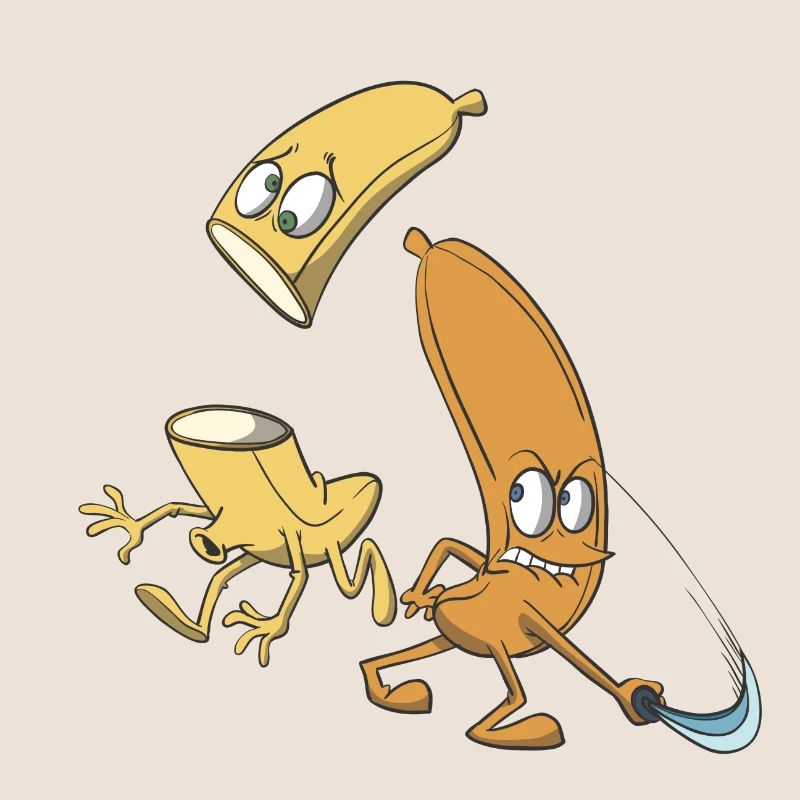 Bananes coupées avec une épée