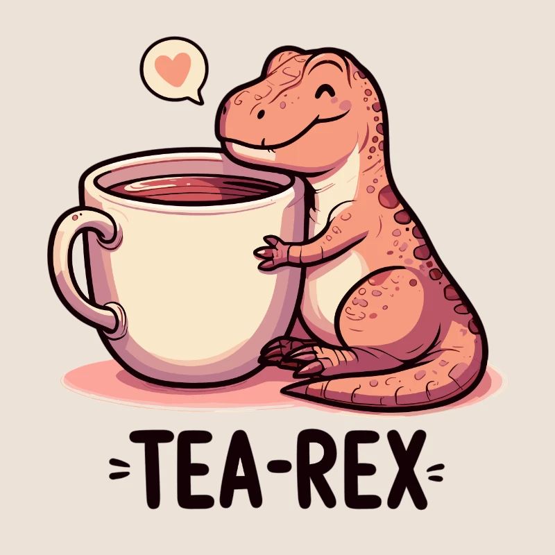 Tea Rex Tea Rex Tea Drinker Gift