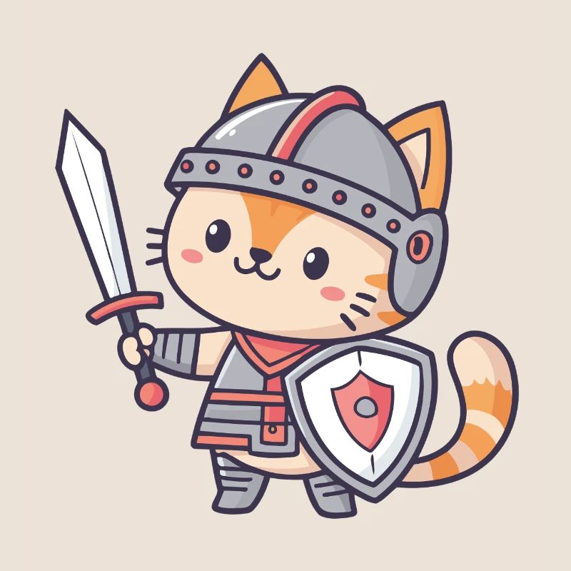 Chat Chevalier Miniature