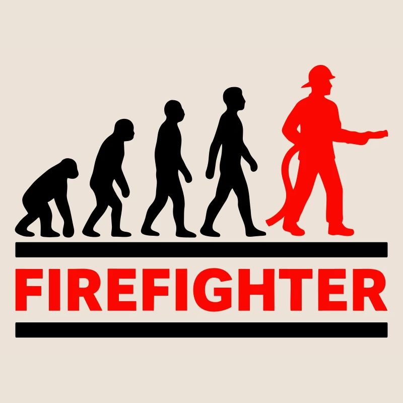 Evolution Feuerwehrmann Held Cooles Geschenk