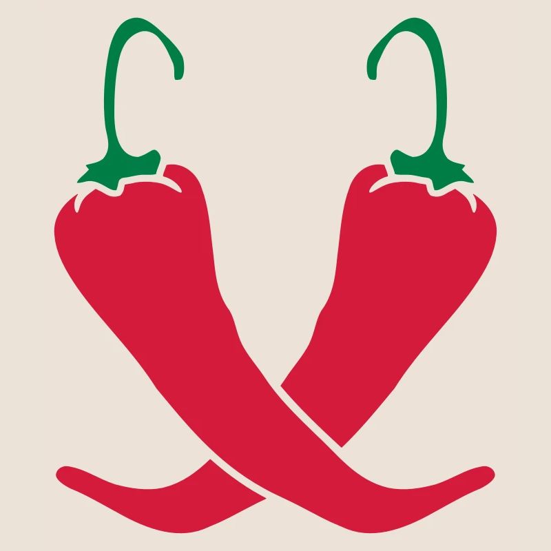2 piments Chili chaud chaud