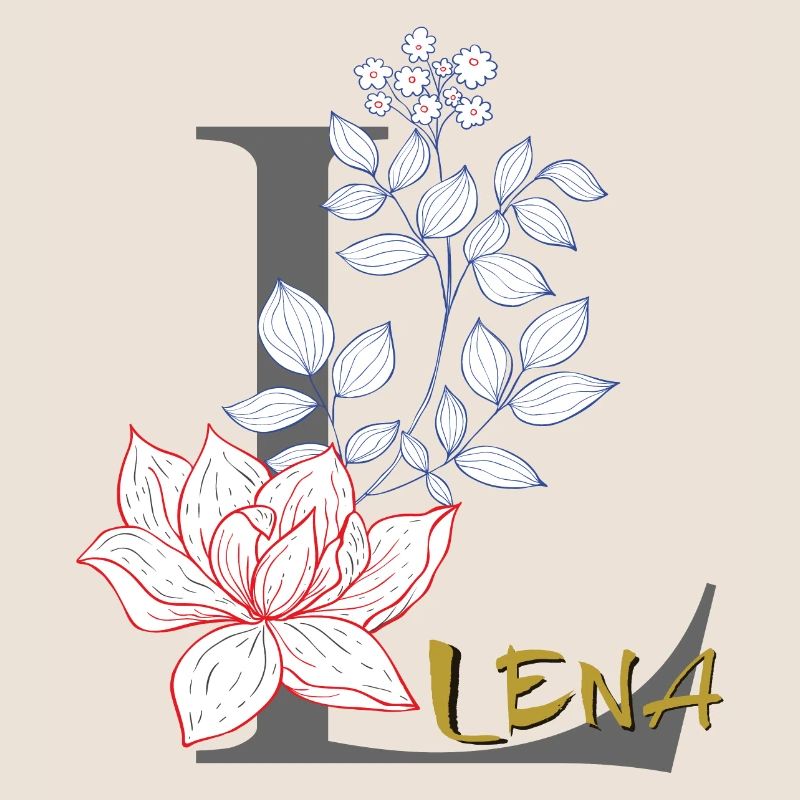 Initiale Buchstabe Lena