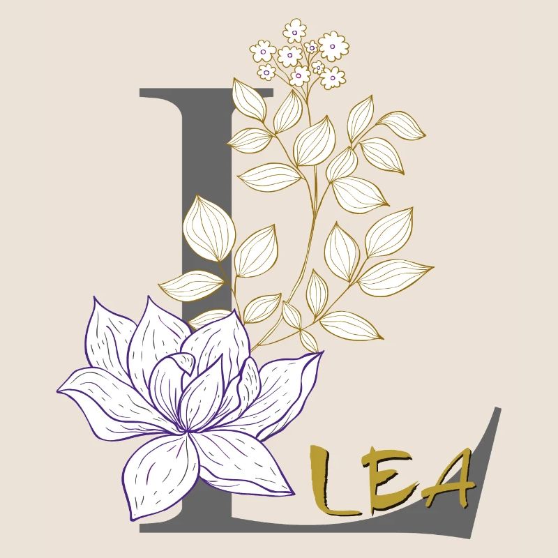 Lettre L Initiale Lea