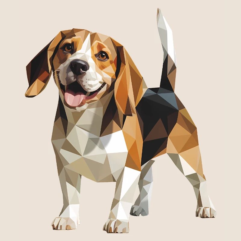 Beagle - Cool Low Poly Logo