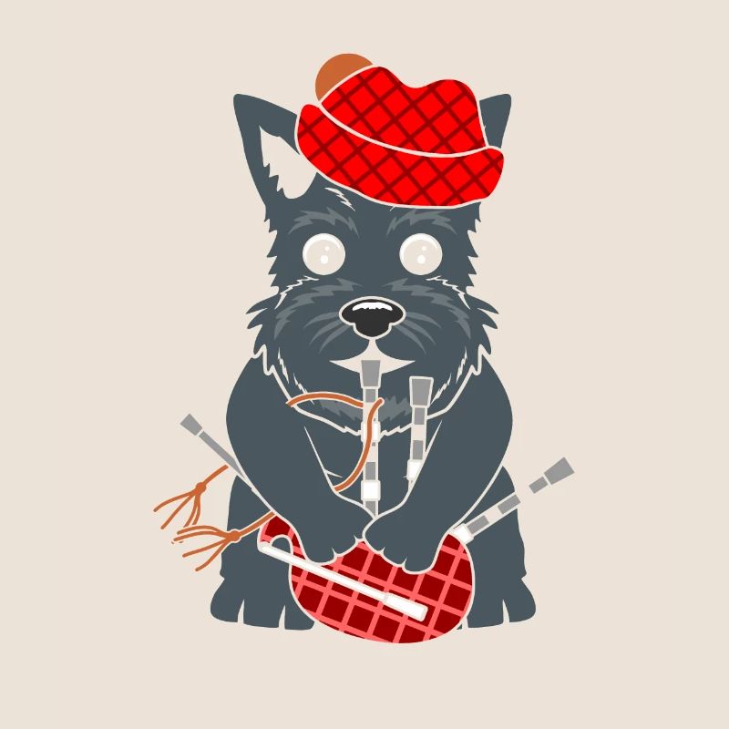 Bagpipe Scottish Terrier bagpipe bulkhead