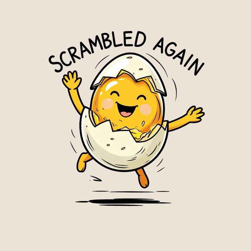 Mixed up again – egg with humor