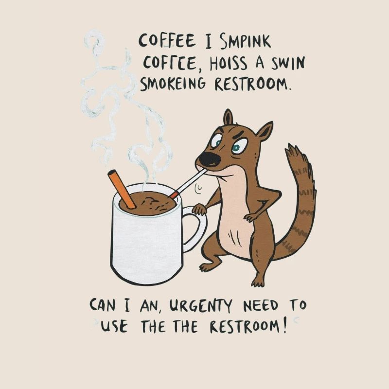 Kaffee Notfall Beutier Eichhörnchen Kippe 