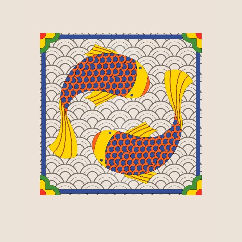 Korean Koi Fish Pattern