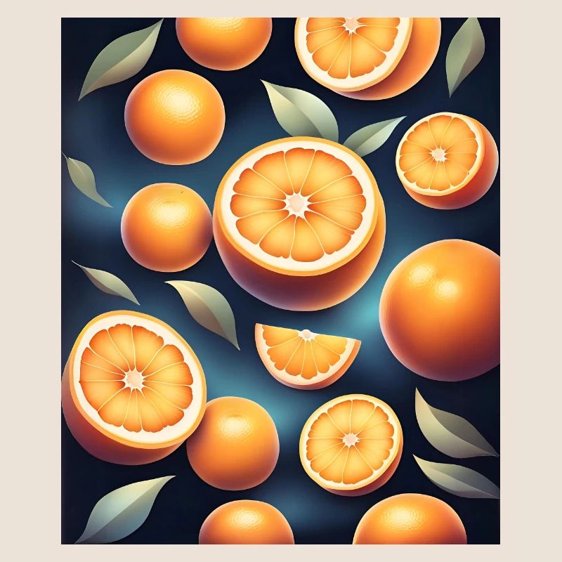 Fresh oranges design