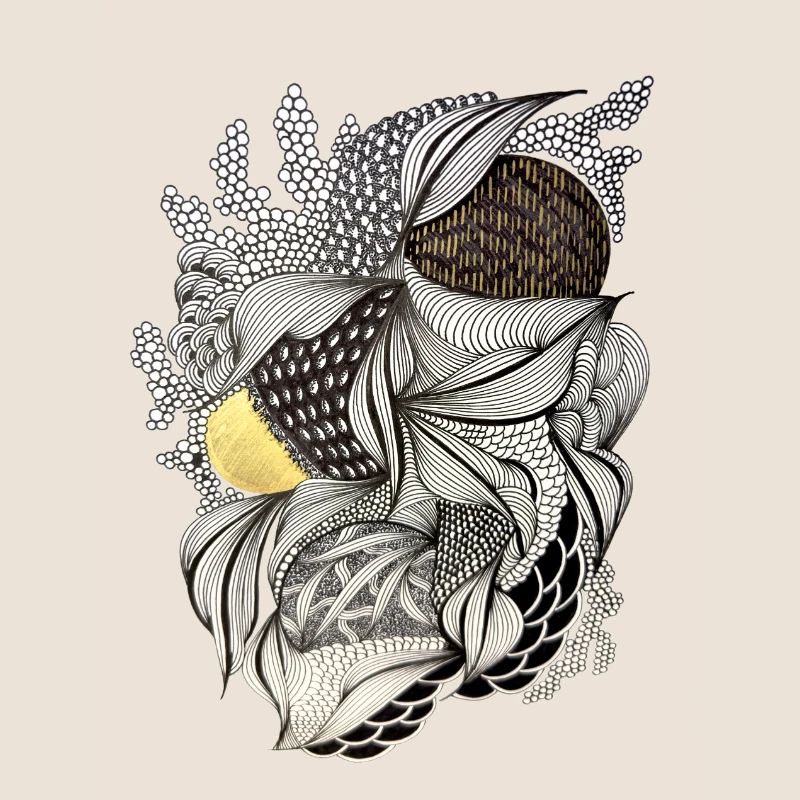 Leaf Fabric Feather Light Pattern