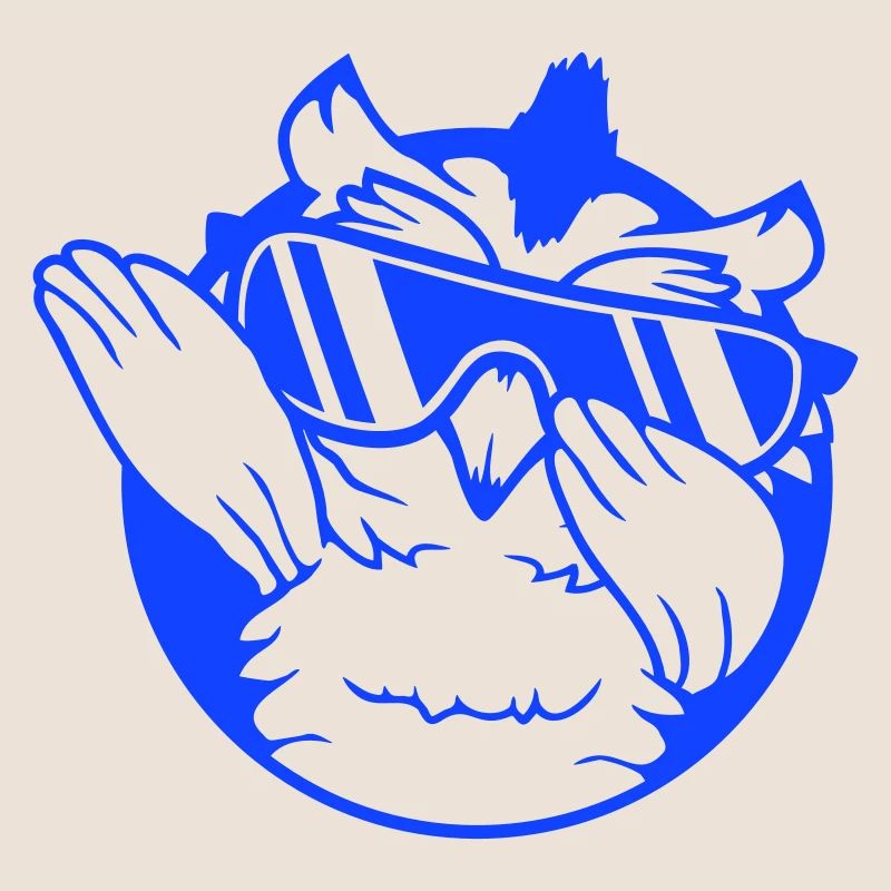 Eule Dabbing Dab Dance Pose Geste Sonnenbrille süß