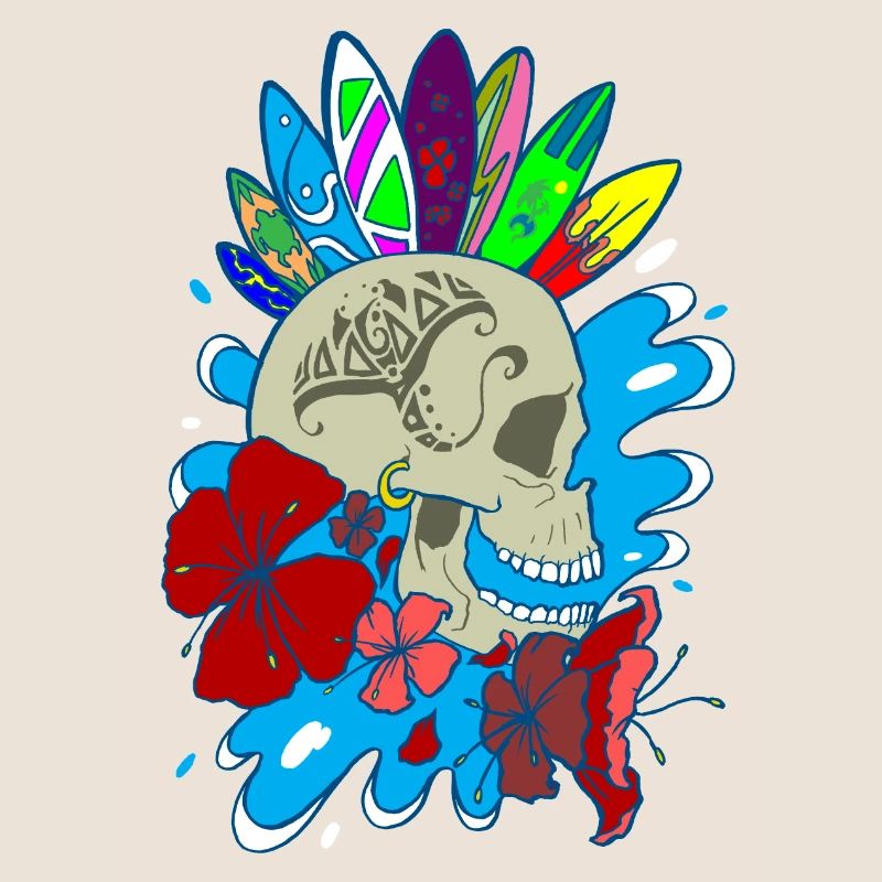 skull and surf