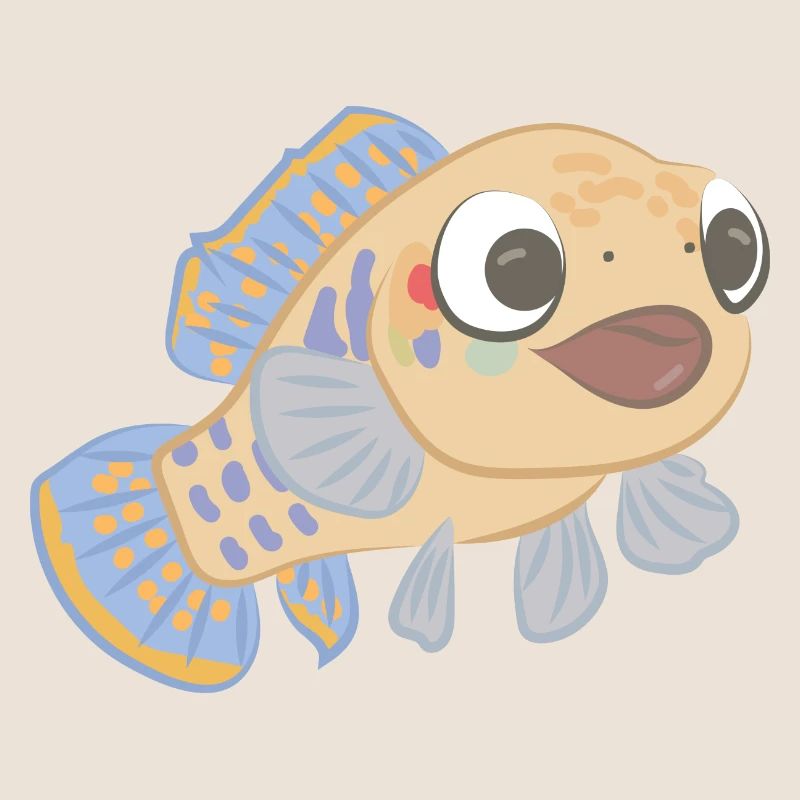 Poisson effronté comme illustration