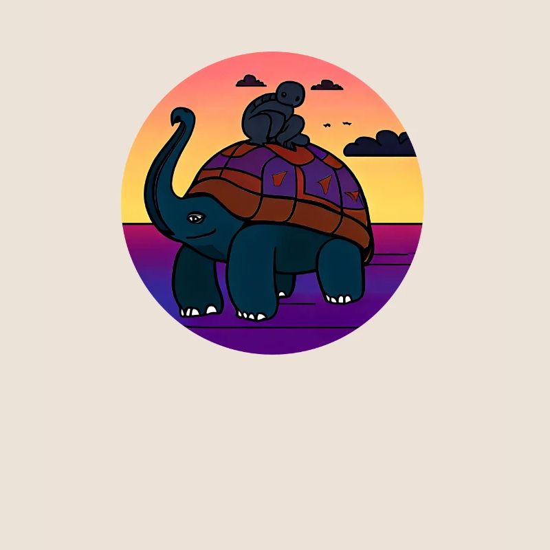 turtle elephant monkey mythical creature