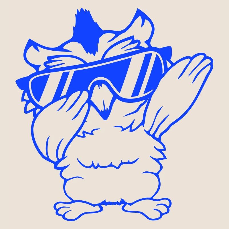 hibou dabbing dab danse pose geste lunettes de soleil mignon