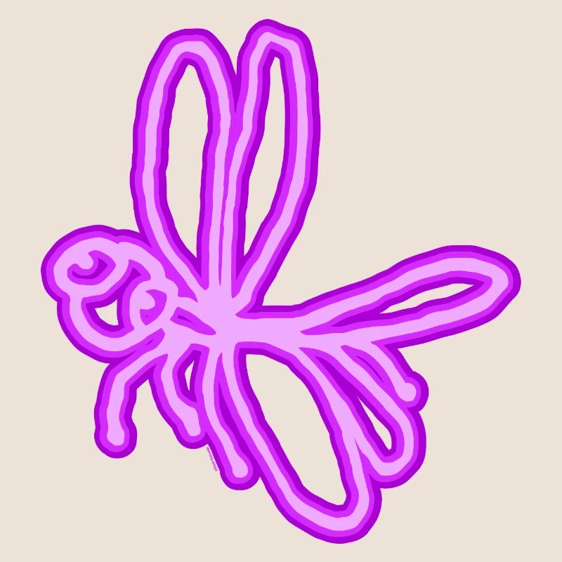 Libellule néon