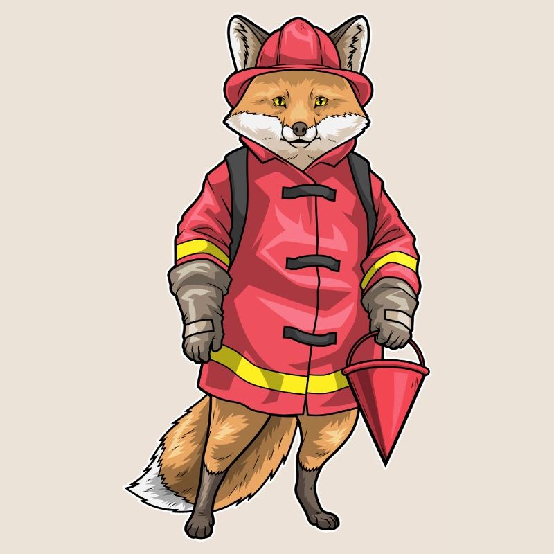 Fox Firefighter Fire Helmet Fire Brigade
