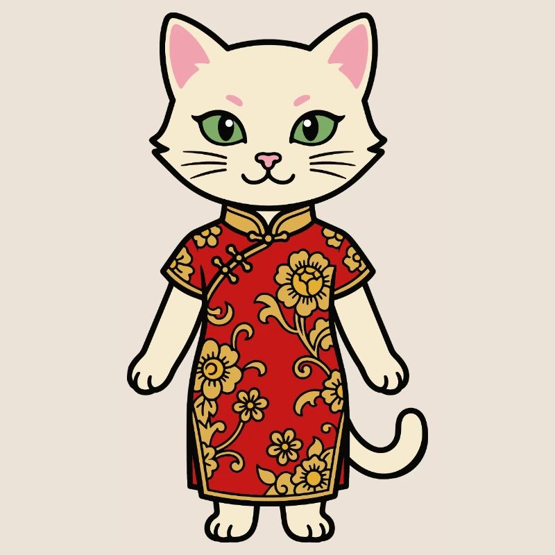 Chat de Chine de Shanghai