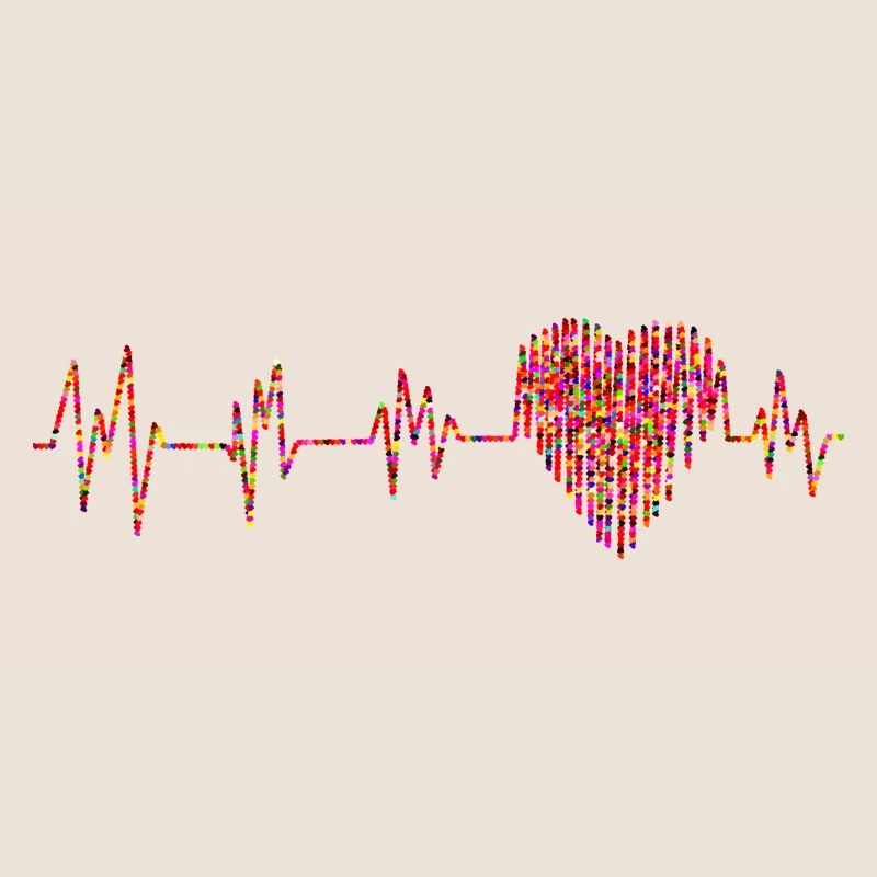 ECG avec de petits coeurs