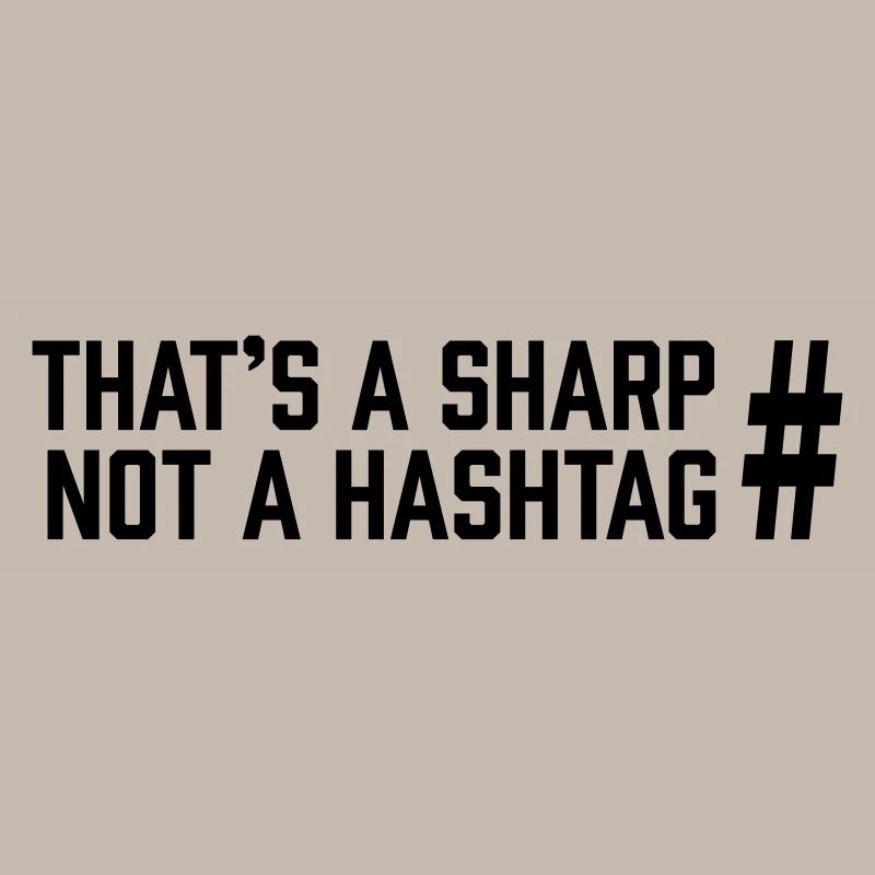 Sharp vs Hashtag