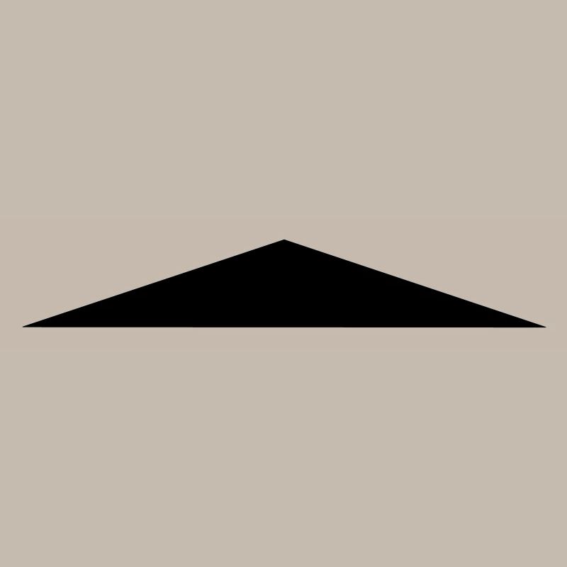 Isosceles triangle / / flat