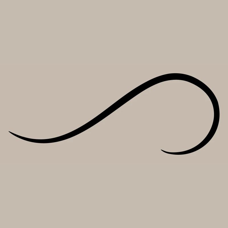 Frills Décor Element Curved Line