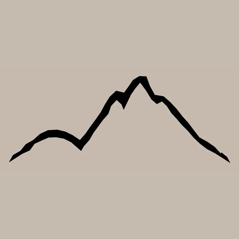 Conception de lignes de belles montagnes