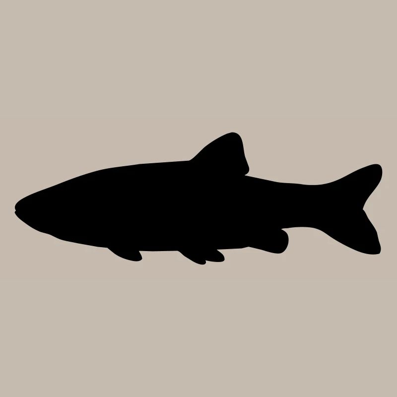Chiot de silhouette de poisson