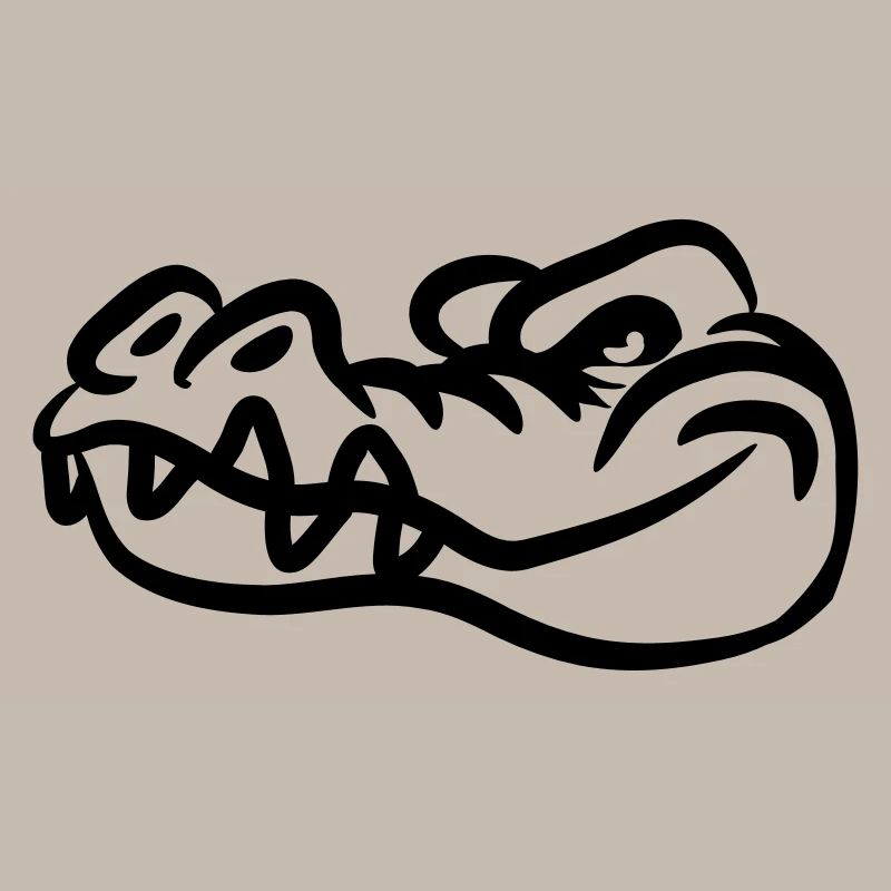 Crocodile drôle mal